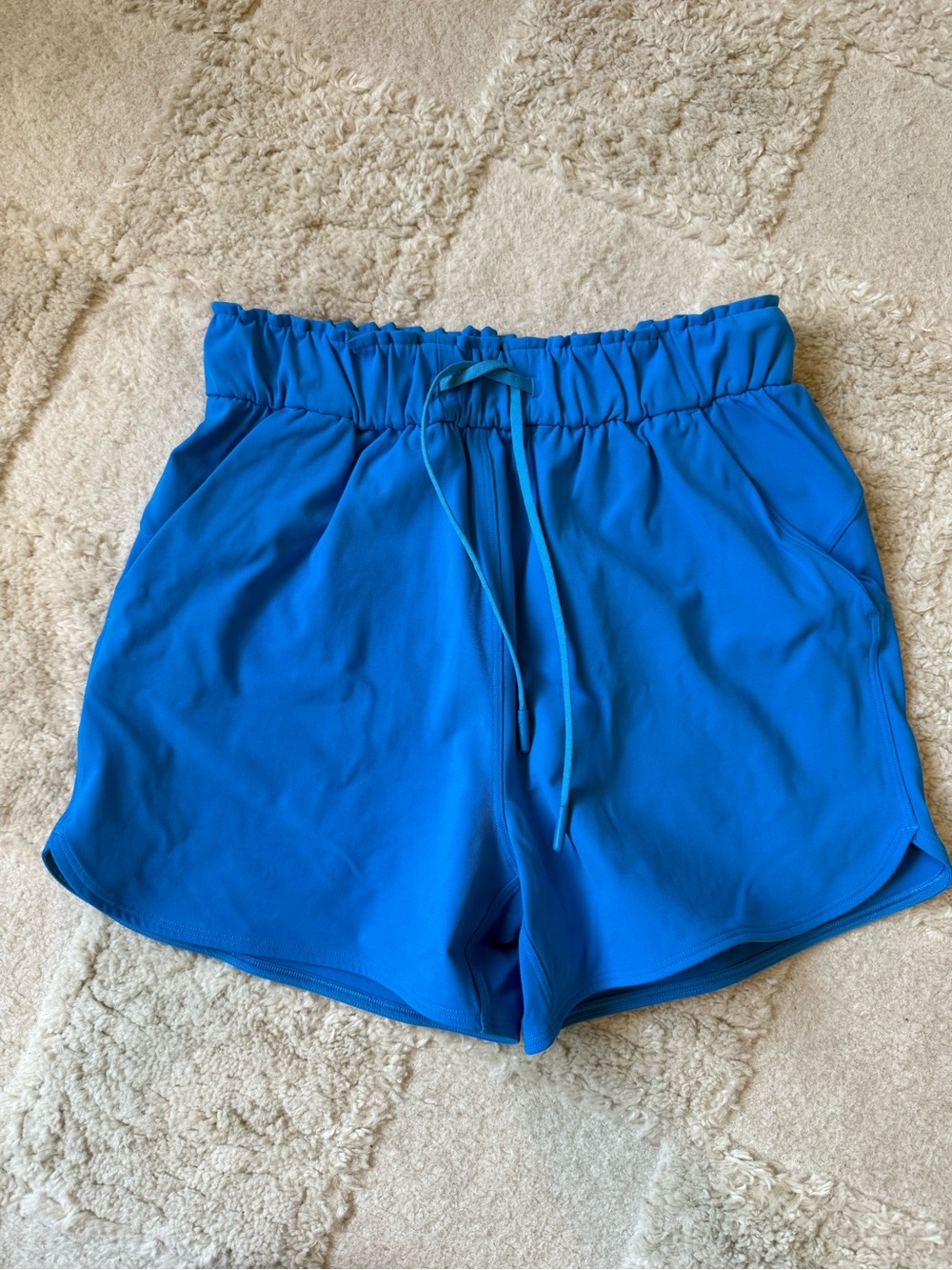 lululemon athletica Electric Blue Drawstring Athletic Shorts